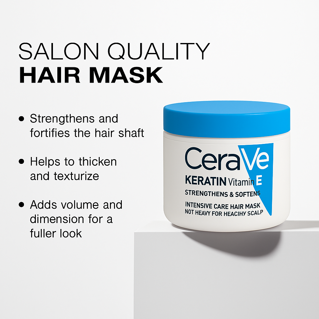CeraVe Keratin Mask + Rivaaj Mahal Oil